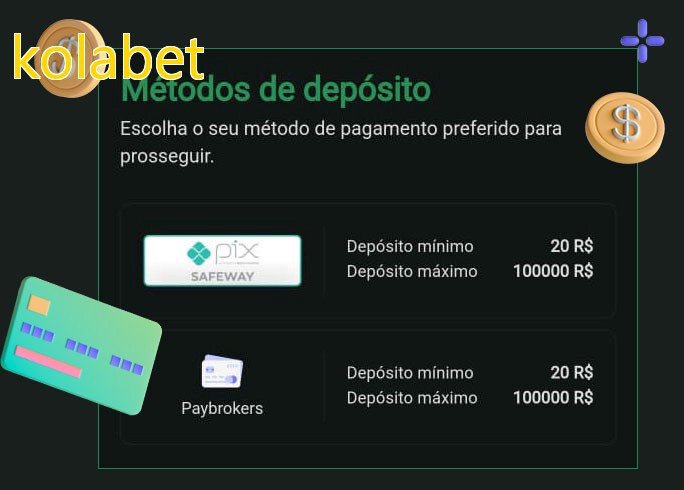 O cassino kolabetbet oferece uma grande variedade de métodos de pagamento